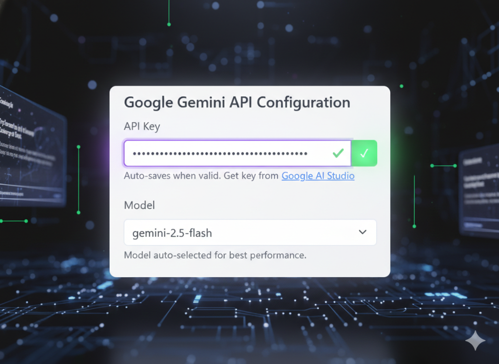 Paste API Key in Extension